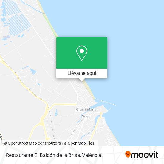 Mapa Restaurante El Balcón de la Brisa