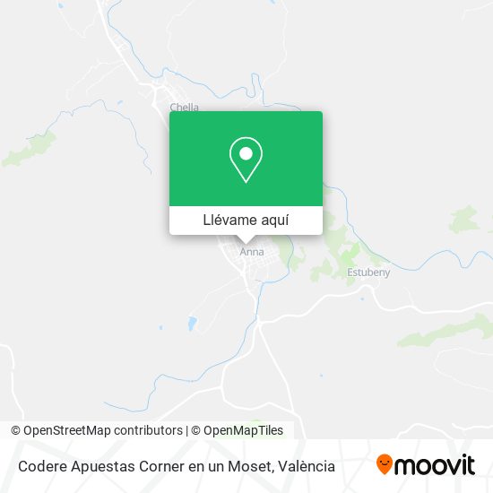 Mapa Codere Apuestas Corner en un Moset