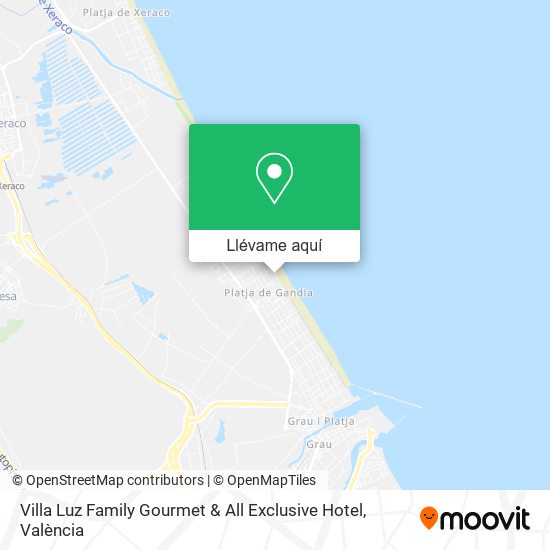 Mapa Villa Luz Family Gourmet & All Exclusive Hotel