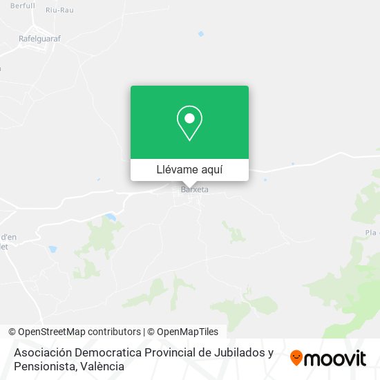 Mapa Asociación Democratica Provincial de Jubilados y Pensionista