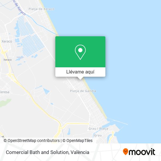 Mapa Comercial Bath and Solution