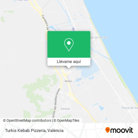 Mapa Turkis Kebab Pizzería