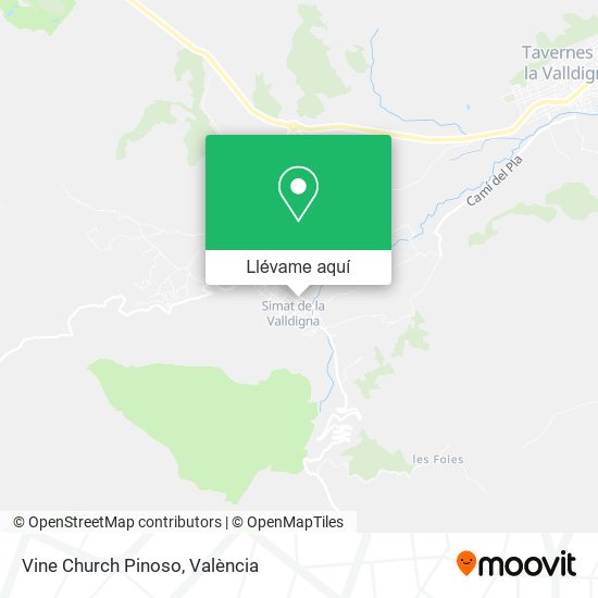 Mapa Vine Church Pinoso