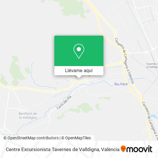 Mapa Centre Excursionista Tavernes de Valldigna