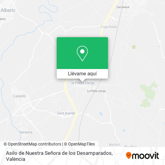Mapa Asilo de Nuestra Señora de los Desamparados