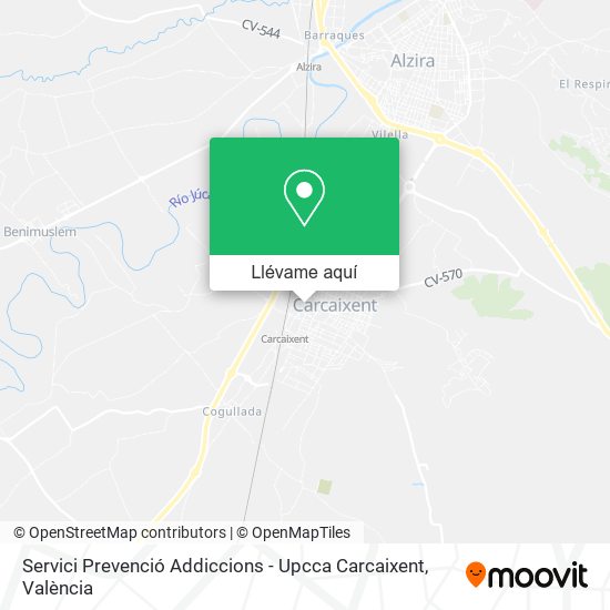 Mapa Servici Prevenció Addiccions - Upcca Carcaixent