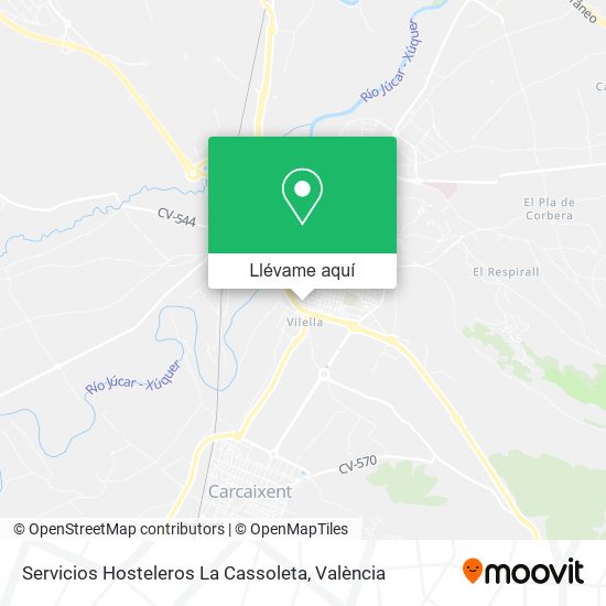 Mapa Servicios Hosteleros La Cassoleta