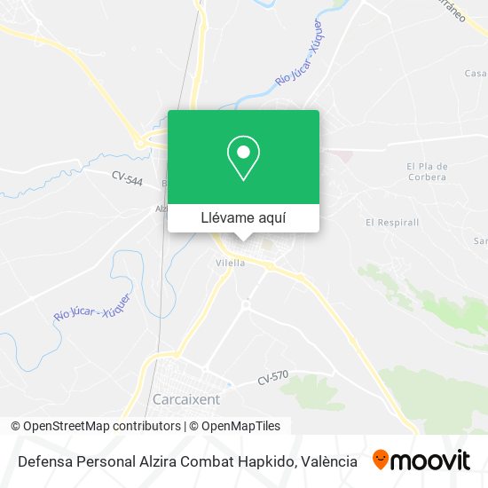 Mapa Defensa Personal Alzira Combat Hapkido