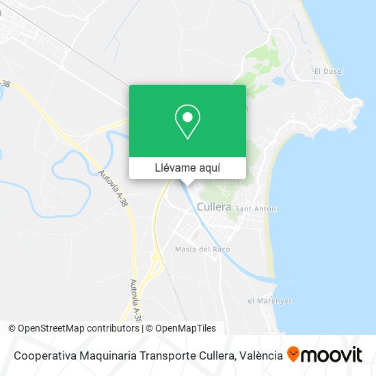 Mapa Cooperativa Maquinaria Transporte Cullera
