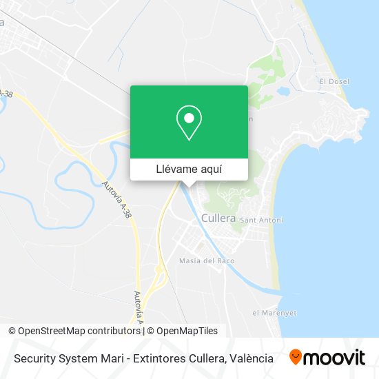 Mapa Security System Mari - Extintores Cullera
