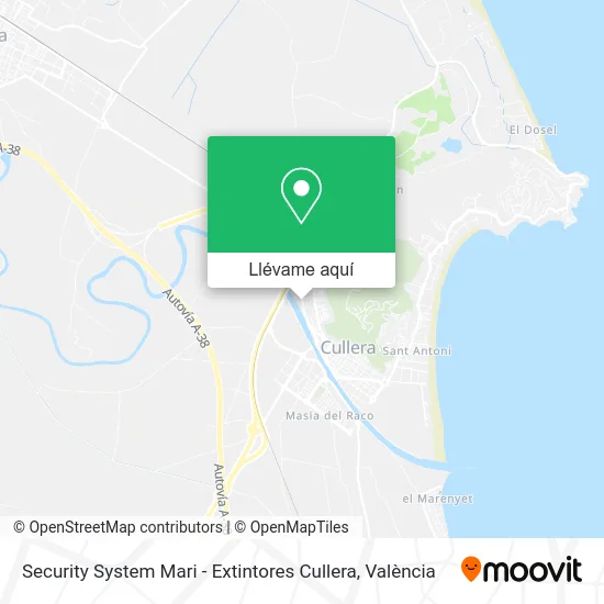 Mapa Security System Mari - Extintores Cullera