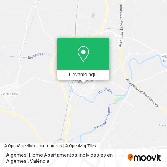Mapa Algemesí Home Apartamentos Inolvidables en Algemesí