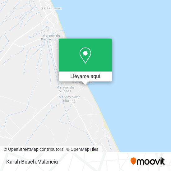 Mapa Karah Beach