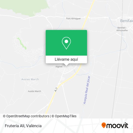 Mapa Frutería Ali