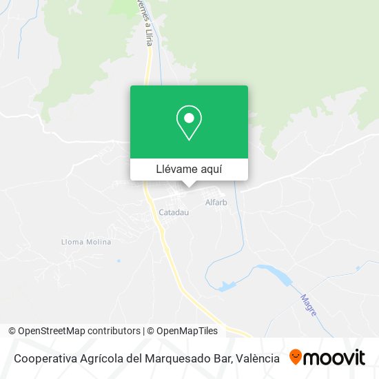 Mapa Cooperativa Agrícola del Marquesado Bar