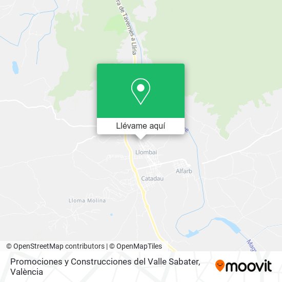 Mapa Promociones y Construcciones del Valle Sabater