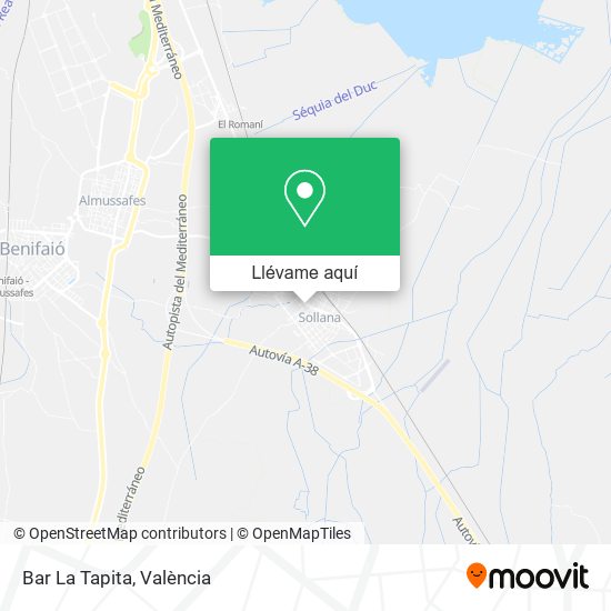 Mapa Bar La Tapita