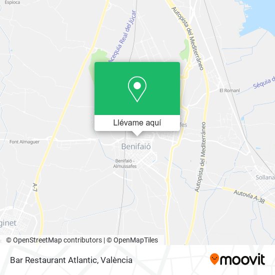 Mapa Bar Restaurant Atlantic