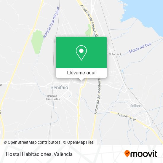 Mapa Hostal Habitaciones
