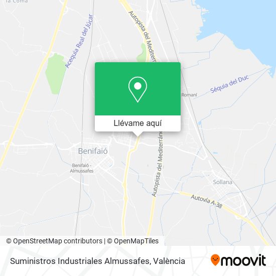 Mapa Suministros Industriales Almussafes