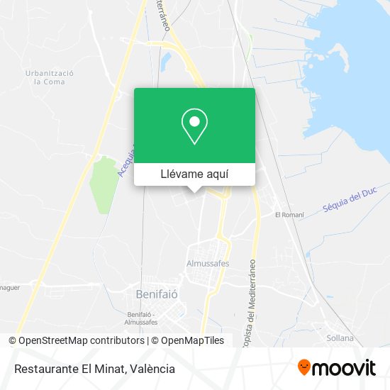 Mapa Restaurante El Minat