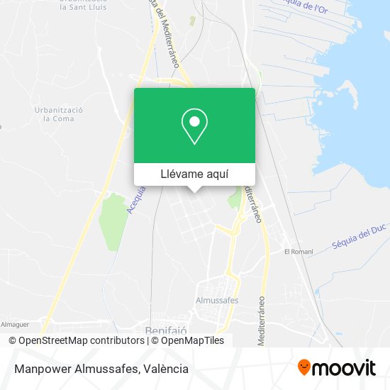 Mapa Manpower Almussafes