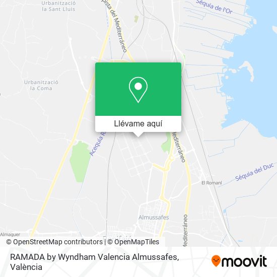 Mapa RAMADA by Wyndham Valencia Almussafes