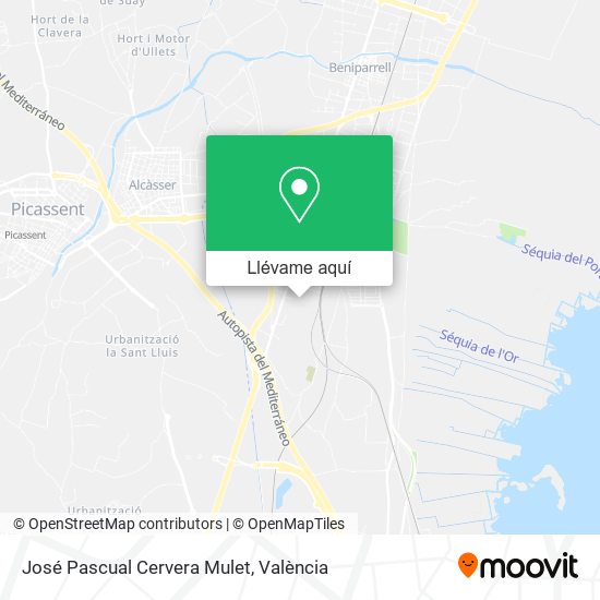 Mapa José Pascual Cervera Mulet