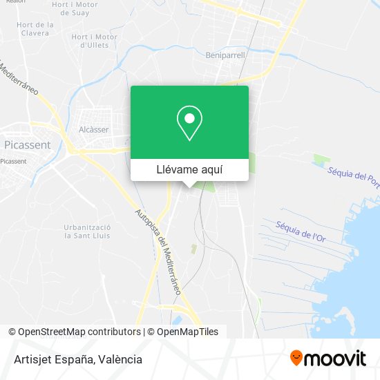 Mapa Artisjet España