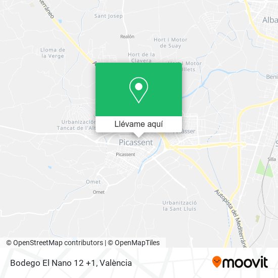 Mapa Bodego El Nano 12 +1