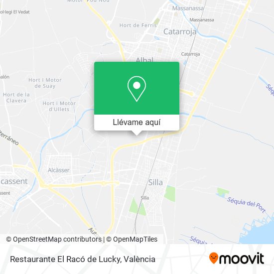 Mapa Restaurante El Racó de Lucky