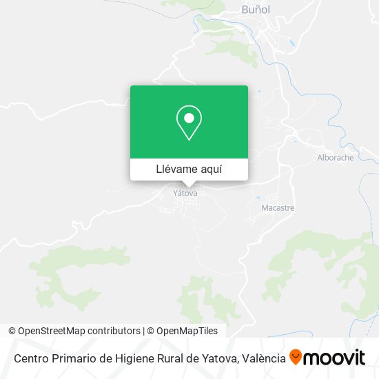 Mapa Centro Primario de Higiene Rural de Yatova