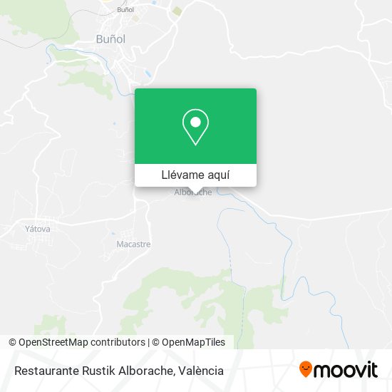 Mapa Restaurante Rustik Alborache