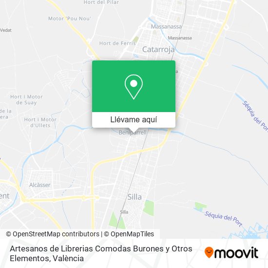 Mapa Artesanos de Librerias Comodas Burones y Otros Elementos