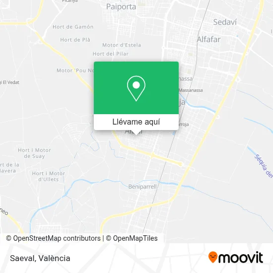 Mapa Saeval