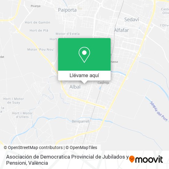 Mapa Asociación de Democratica Provincial de Jubilados y Pensioni