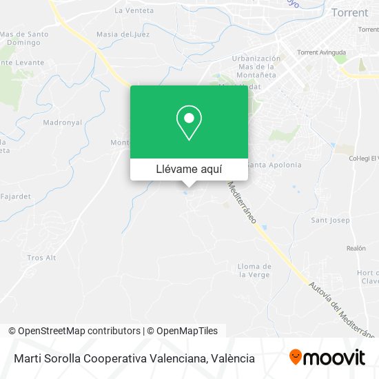 Mapa Marti Sorolla Cooperativa Valenciana