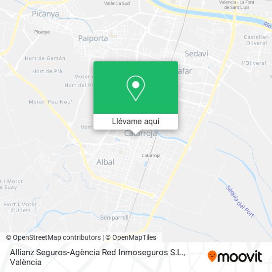 Mapa Allianz Seguros-Agència Red Inmoseguros S.L.