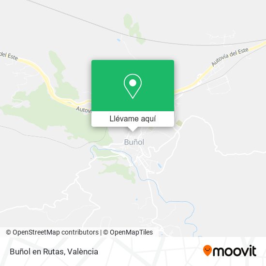 Mapa Buñol en Rutas