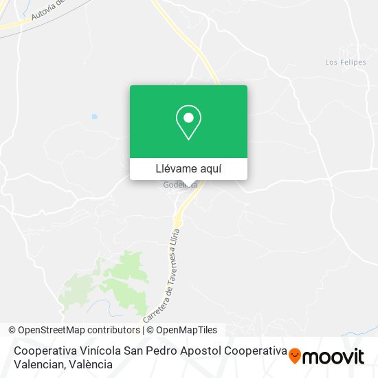 Mapa Cooperativa Vinícola San Pedro Apostol Cooperativa Valencian