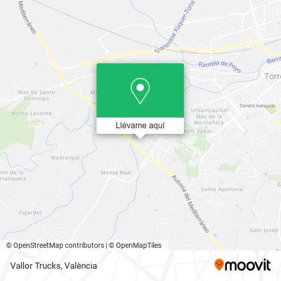 Mapa Vallor Trucks
