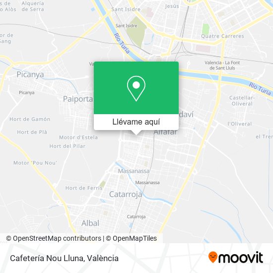 Mapa Cafetería Nou Lluna