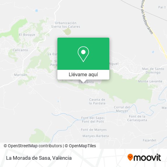 Mapa La Morada de Sasa