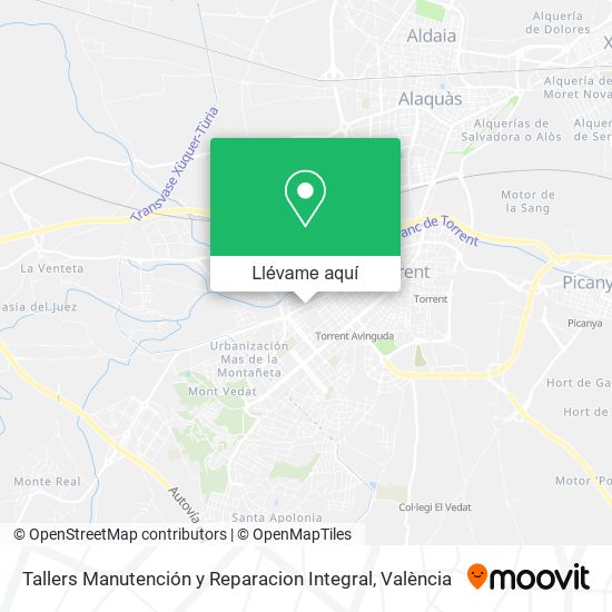 Mapa Tallers Manutención y Reparacion Integral
