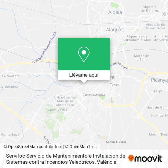 Mapa Servifoc Servicio de Mantenimiento e Instalacion de Sistemas contra Incendios Yelectricos