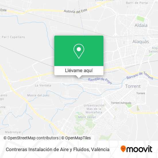Mapa Contreras Instalación de Aire y Fluidos