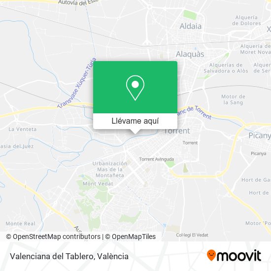 Mapa Valenciana del Tablero