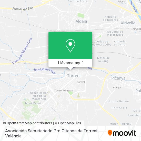 Mapa Asociación Secretariado Pro Gitanos de Torrent