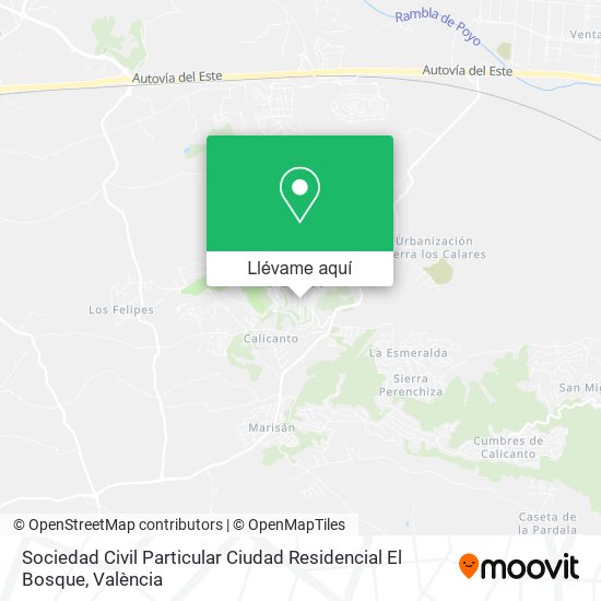 Mapa Sociedad Civil Particular Ciudad Residencial El Bosque
