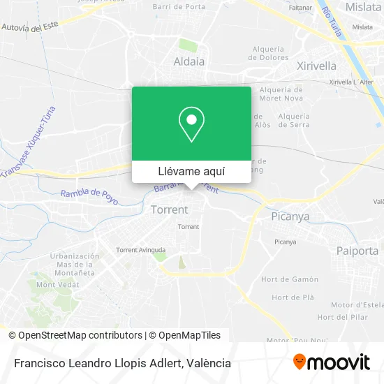 Mapa Francisco Leandro Llopis Adlert